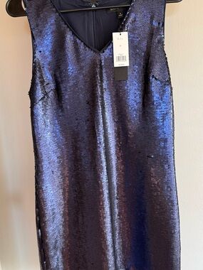 Celebrate our 250th in style!              Banana Republic Navy Sequin Dress